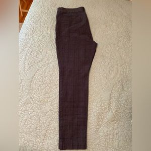 Old Navy High Waist Pixie Pants - Subtle Plaid Print